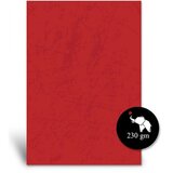 Duplo karton za koričenje 230gr. A4 reljefni crveni | ePonuda.com