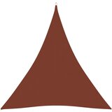 vidaXL Senčno jadro oksford blago trikotno 3x3x3 m terakota, (20965054) | Shoptok.si