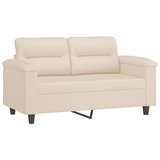  3-dijelni set sofa s jastucima bež tkanina od mikrovlakana | shoptok.hr