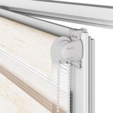 vidaXL Zebra senčilo bež marmor 115x100 cm tkanina širina 110,9 cm | Shoptok.si