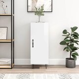  Komoda sjajna bijela 34,5 x 34 x 90 cm od konstruiranog drva | Eponuda.com