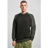 Build your Brand Raglan Crewneck blk/cha