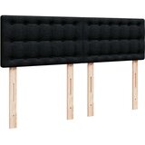 vidaXL Box spring postelja z vzmetnico črna 160x200 cm blago | Shoptok.si
