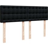 vidaXL Krevet s oprugama i madracem crni 160x200 cm od tkanine | shoptok.hr