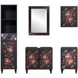  Set ormarića za kupaonicu s ladicama 5 pcs Čvrsto drvo manga | shoptok.hr