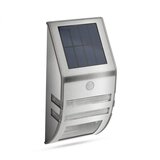 Phenom LED solarna stenska svetilka s senzorjem gibanja - hladno bela - INOX - 170 x 78 mm, (20383098) | Shoptok.si