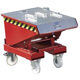 eurokraft pro Prekucni zaboj s kotalnim mehanizmom, prostornina 1,2 m³, DxŠxV 1720 x 1070 x 1103 mm, oranžen | Shoptok.si