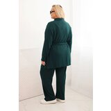 Kesi Three-piece women's Plus Size set dark green | shoptok.hr