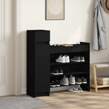 Ormarić za cipele crni 100,5x28x100 cm od konstruiranog drva | shoptok.hr