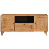 vidaXL TV ormar Svjetlosmeđa 105 x 33 x 46 cm masivno drvo manga | shoptok.hr