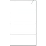 Pregrada za tuš srebrna 115 x 195 cm s prozirnim staklom ESG | shoptok.hr