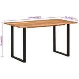  Blagovaonski stol od masivnog bagremovog drva 140 x 70 x 76 cm | shoptok.hr