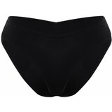 Trendyol Black V-Cut High Leg Bikini Bottom Cene