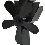  Ventilator za peć na toplinski pogon s 5 lopatica crni | Eponuda.com