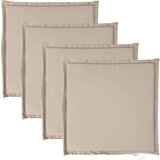 vidaXL Vrtne podloge za sjedalo 4 kom smeđesive 45x45x2 cm četvrtaste | shoptok.hr