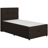 MID.YOU POSTELJA Z VZMETNICO 100 cm x 200 cm , tekstil, leseni material rjava | Shoptok.si