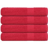 vidaXL Brisače za savno 4 kos rdeča 80x200 cm 360 g/m² 100% bombaž Cene