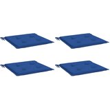  Jastuci za vrtne stolice 4 kom plavi 40x40x4 cm od tkanine | shoptok.hr