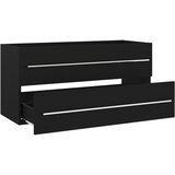 Ormarić za umivaonik crni 100 x 38,5 x 48 cm konstruirano drvo | shoptok.hr