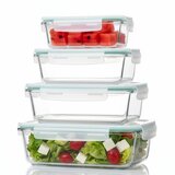 springos set staklenih posuda za hranu s poklopcem, 4 kom, 3,4 l | shoptok.hr