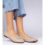 Gemre Champagne Glitter Loafers with Rhinestones Sawelia | shoptok.hr