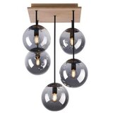 Just LIGHT. 11395-79 - Luster na šipci WIDOW 5xE14/25W/230V hrast | Eponuda.com