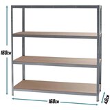 SuperHome 160x160x40cm 4x175kg Metalna Montažna Polica