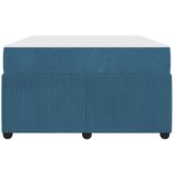  Posteljni okvir z vzmetnico Modra 120 x 190 cm Žamet, (5000127950) | Shoptok.si
