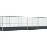 vidaXL Kavez za ptice s produžetkom srebrni 834 5x107x212 cm čelični cijene