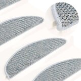  Samolepilne preproge za stopnice sisal 15 kosov 56x17x3cm modre, (20753584) | Shoptok.si
