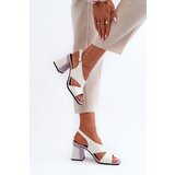 S. BARSKI Women's Sandals with White Stiletto Heel D&A | shoptok.hr
