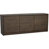 Komoda v hrastovem dekorju v temni naravni barvi 180x70x40 cm Melstone –