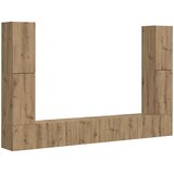  Set TV komoda 8 pcs Umjetnički hrast Konstruirano drvo | shoptok.hr