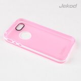 Jekod silikonski ovitek Apple iPhone 6 (4,7") TPU/T prozoren pink z okvirjem + Zaščitna folija | Shoptok.si