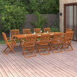  11-dijelni vrtni blagovaonski set 280x90x75 cm bagremovog drva Cijene