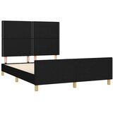  Okvir za krevet bez madraca crni 140 x 190 cm od tkanine | shoptok.hr