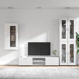 Set TV komoda FLORIN 3 kom. Visoki sjaj bijela | shoptok.hr