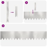  Ograda oko Travnjaka 20 pcs Srebrno 100 x 0.05 x 20 cm | shoptok.hr
