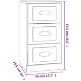  Komoda crna 36x35 5x67 5 cm konstruirano drvo | shoptok.hr