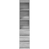 vidaXL Visoka omara siva sonoma 37,5x35x180 cm inženirski les | Shoptok.si