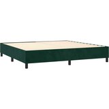 Krevet box spring s madracem LED tamnozeleni 200x200 cm baršun | Eponuda.com
