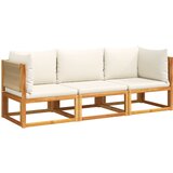 Maison Chic Seti vrtnega pohištva - Vrtna garnitura - Vrtni pohištvo set 3-delna z blazinami trden akacijev les, (21810138) | Shoptok.si
