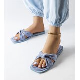 Gemre Blue Eco-Suede Pride Flip-Flops | Shoptok.si