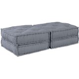  2-sedežni modularni pouf kavč preklopni siv tkanina, (22046048) | Shoptok.si