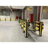 Axelent Vrata za pešce, samozapiralna, VxŠxD 200 x 622 x 770 mm, grafitno črna barva RAL 9011 | Shoptok.si