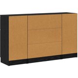 vidaXL Kreveta 3 pcs Crni hrast 121 x 30 x 70 cm Konstruirano drvo | shoptok.hr