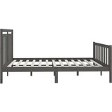  Za krevet od masivne borovine sivi 200 x 200 cm | shoptok.hr