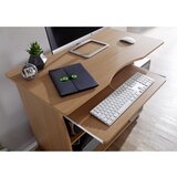 MID.YOU računalniška miza leseni material barve bukve | Shoptok.si