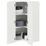 vidaXL Zidni kuhinjski ormarić Visoki sjaj bijela 57 x 57 x 100 cm | shoptok.hr