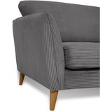 Scandic Temno siv fotelj iz rebrastega žameta Paris – | Shoptok.si